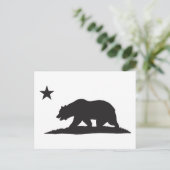 Beer Californië - zwart Briefkaart (Staand voorkant)
