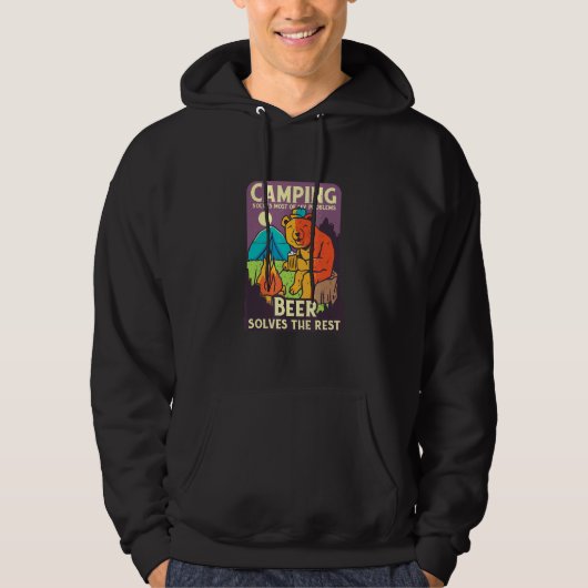 Beer Camping Beer Hoodie (Voorkant)