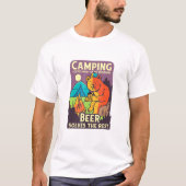 Beer Camping Beer T-shirt (Voorkant)