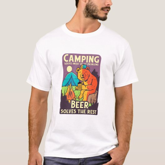 Beer Camping Beer T-shirt (Voorkant)