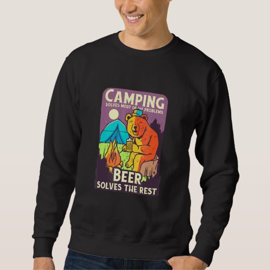 Beer Camping Beer Trui (Voorkant)