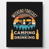Beer Camping met bier Birthday Fotoplaat (Voorkant)