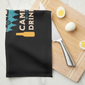 Beer Camping With Beer Birthday Theedoek (Quarter Fold)