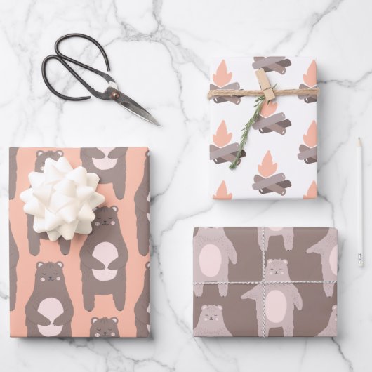 Beer Camping Wrapping Sheets Inpakpapier Vel (Voorkant)