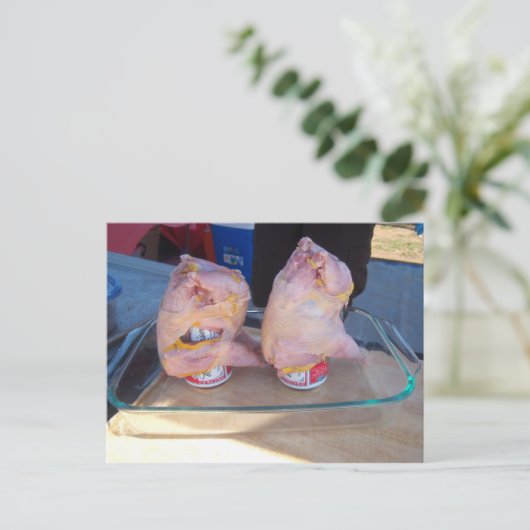 Beer Can Pheasant Briefkaart (Staand voorkant)