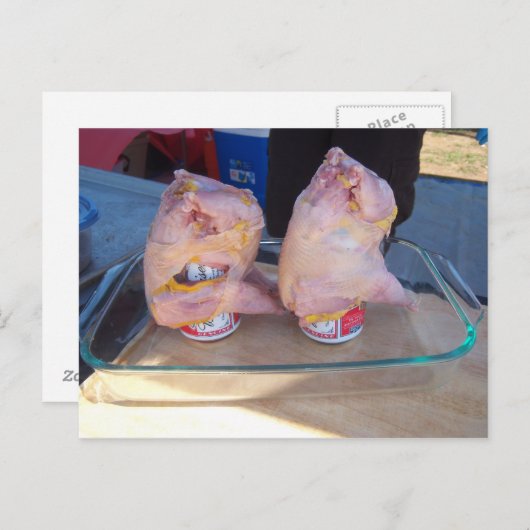 Beer Can Pheasant Briefkaart (Voorkant / Achterkant)