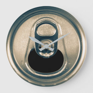 Beer Can Pop Top Beer Drinker Man Cave Grote Klok