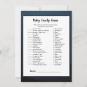 Beer Candy Match Baby Shower Spel Kaart (Voorkant)