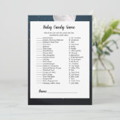 Beer Candy Match Baby Shower Spel Kaart (Staand voorkant)