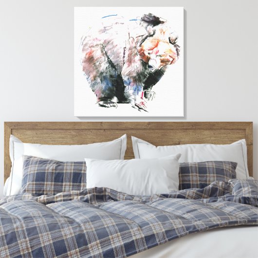 Beer Canvas Afdruk (Insitu (Slaapkamer))