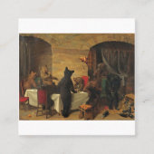 Beer Carousel van William Holbrook Beard Vierkante Visitekaartje (Voorkant)