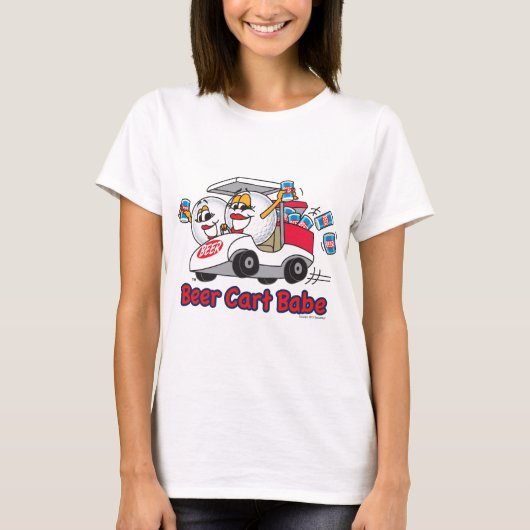 Beer Cart Babe Golf Tournament T-shirt (Voorkant)