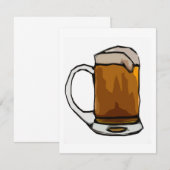 Beer Cartoon Art Invitations - Beer Invites Kaart (Voorkant / Achterkant)