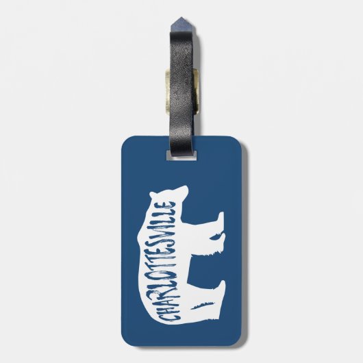 Beer Charlottesville Virginia Bagagelabel (Achterkant verticaal)