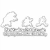Beer Chasing People met Funny Quote Car Truck Sticker (Voorkant)