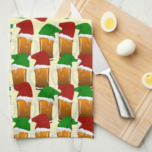 Beer Cheer Kerstmis Theedoek (Quarter Fold)