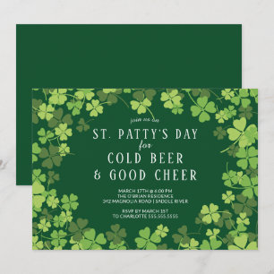 Beer & Cheer St. Patty's Day Uitnodiging