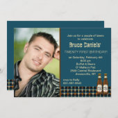 Beer Cheers Fotouitnodiging Kaart (Voorkant / Achterkant)