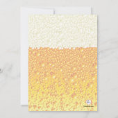 Beer Cheers Invitation Kaart (Achterkant)