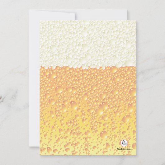 Beer Cheers Invitation Kaart (Achterkant)