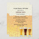 Beer Cheers Invitation Kaart (Voorkant / Achterkant)