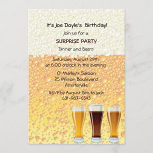 Beer Cheers Invitation Kaart