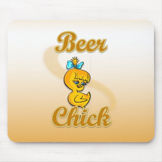 Beer Chick Muismat (Voorkant)