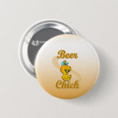 Beer Chick Ronde Button 5,7 Cm (Voorkant /achterkant)