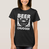 Beer Chugger Dad Beer  Daddy Drinker Drinking T-shirt (Voorkant)