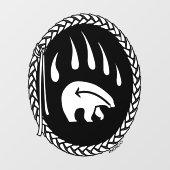 Beer Claw Decal Tribal Beer Art Window Cling (Vel)