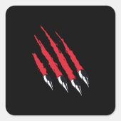 Beer Claw Vierkante Sticker (Voorkant)