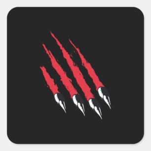 Beer Claw Vierkante Sticker