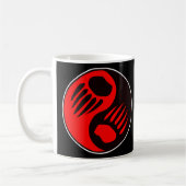 Beer Claw Yin Yang Black Koffiemok (Links)