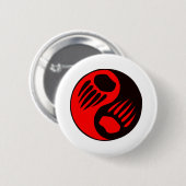 Beer Claw Yin Yang Ronde Button 5,7 Cm (Voorkant /achterkant)