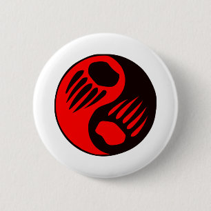 Beer Claw Yin Yang Ronde Button 5,7 Cm