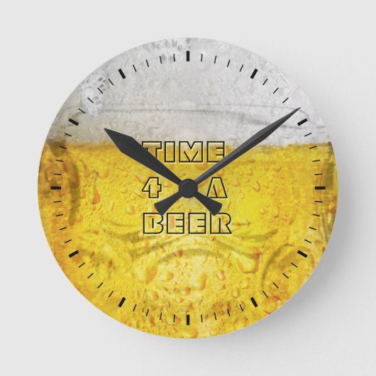 Beer Clock Ronde Klok (Voorkant)