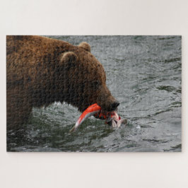 Beer close-up, Brooks Herfsten Alaska Legpuzzel