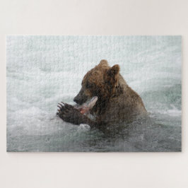 Beer close-up, Brooks Herfsten Alaska Legpuzzel