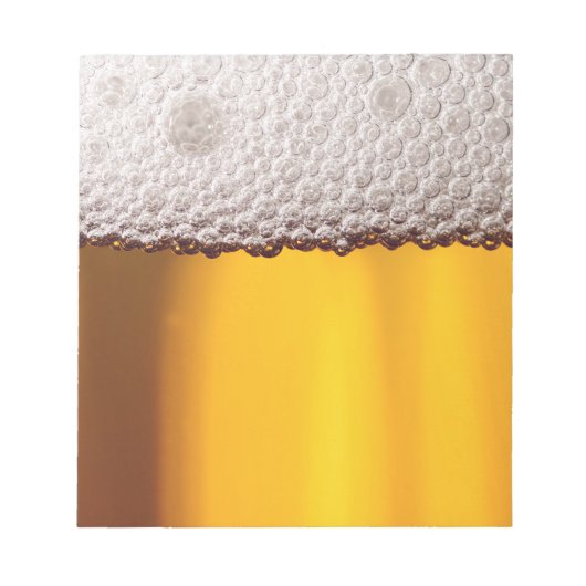 Beer Closeup Drink Party Yellow Pattern Notitieblok (Voorkant)