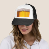 Beer Closeup Drink Party Yellow Pattern Trucker Pet (In situ)