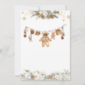 Beer ClothestLine Koud Buiten Baby shower Kaart (Achterkant)