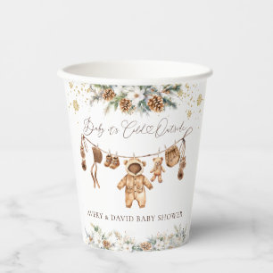 Beer ClothestLine Koud Buiten Baby shower Papieren Bekers