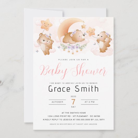 Beer Cloud Baby shower Invitation Kaart (Voorkant)