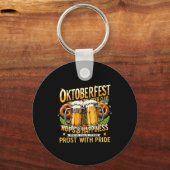 Beer Club Prost With Pride Gift Drinking Team  Sleutelhanger (Voorkant)