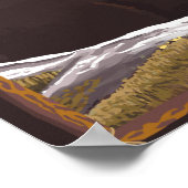 Beer ConnecticutBlack in het bos Poster (Hoek)