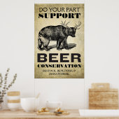 Beer Conservation Poster (Keuken)