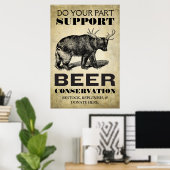 Beer Conservation Poster (Thuiskantoor)