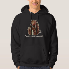 Beer Contempleert Winterse Slap Hoodie