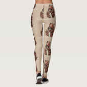 Beer Contempleert Winterse Slap Leggings (Achterkant)