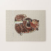 Beer Contempleert Winterse Slap Legpuzzel (Horizontaal)